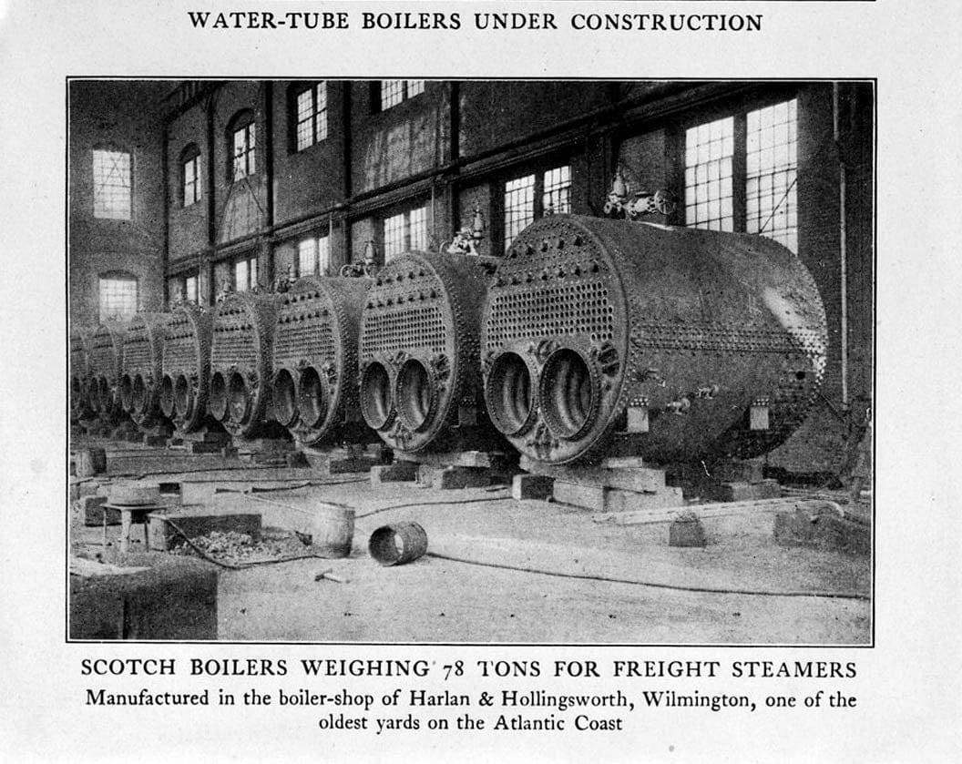 Historic Photo : Harlan & Hollingsworth Company Factory, 100 South West Street, Wilmington, New Castle County, DE 5 Photograph