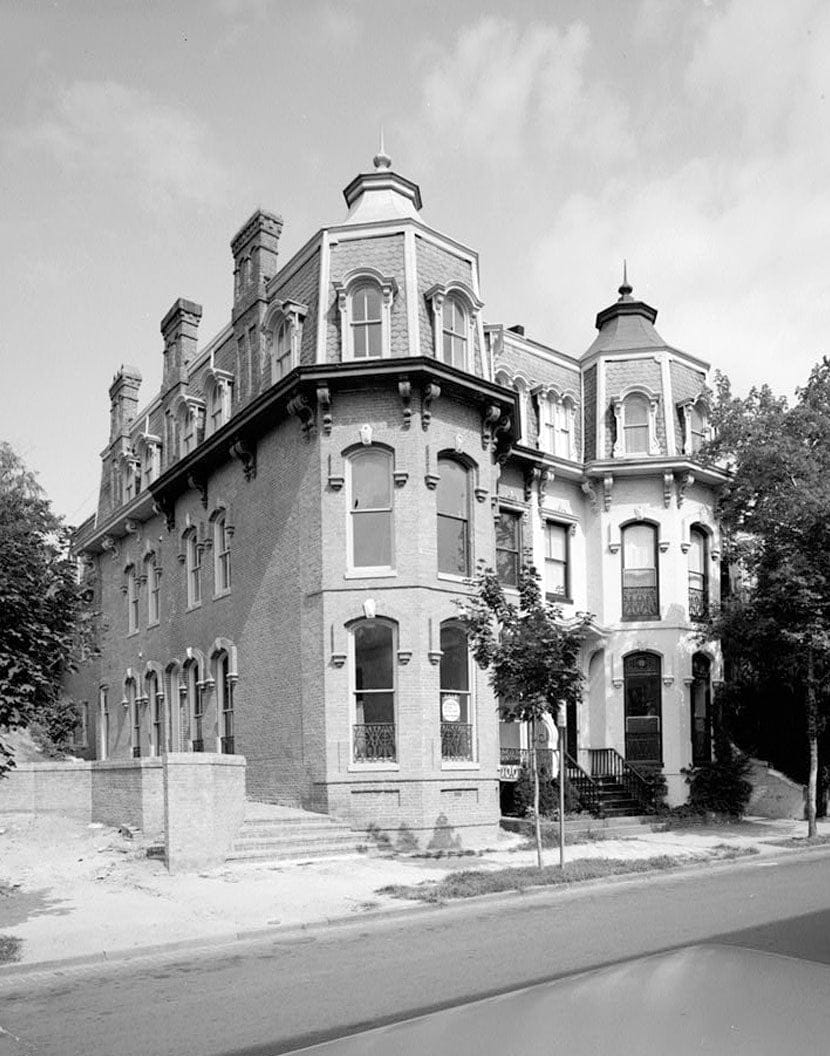 Historic Photo : Grafton Tyler Double House, 1314 Thirtieth Street Northwest, Washington, District of Columbia, DC 2 Photograph