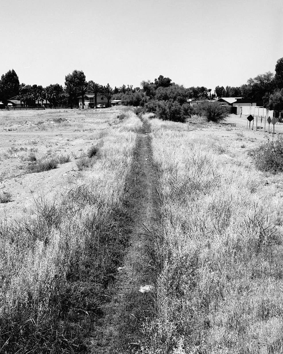 Historic Photo : Tempe Canal, South Side Salt River in Tempe, Mesa & Phoenix, Tempe, Maricopa County, AZ 5 Photograph