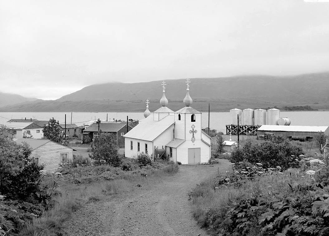 Historic Photo : Three Saints Russian Orthodox Church, Kodiak Island, Old Harbor, Kodiak Island Borough, AK 9 Photograph