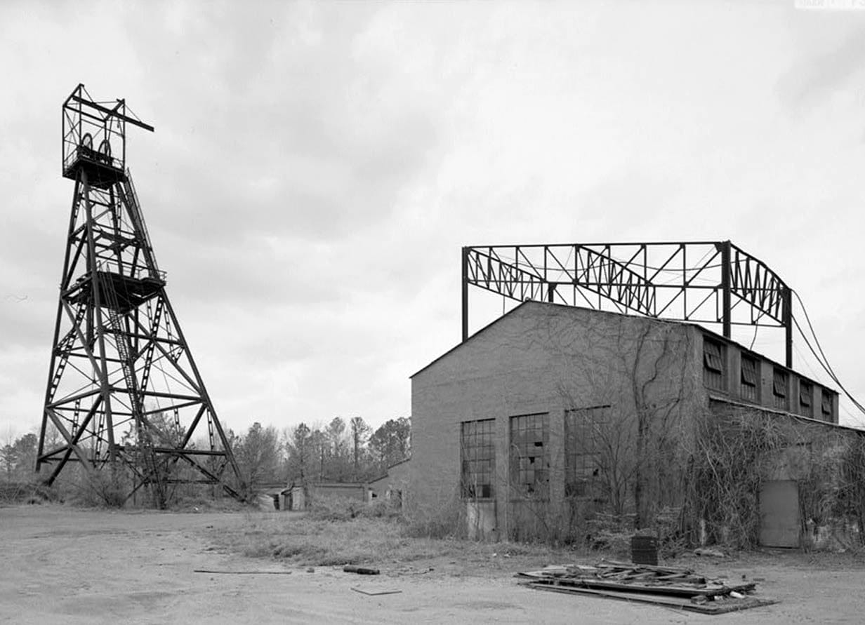 Historic Photo : Pyne Red Ore Mine, Headframe, State Route 150, Bessemer, Jefferson County, AL 2 Photograph