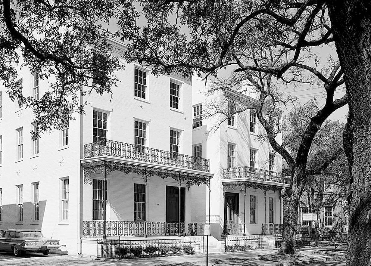 Historic Photo : Cornelius Robinson Twin Houses, 157-159 North Conception Street, Mobile, Mobile County, AL 2 Photograph