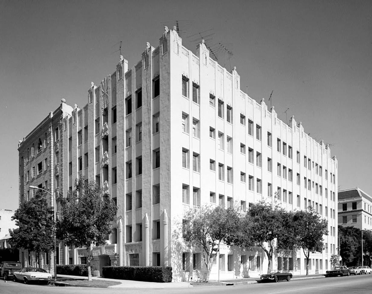 Historic Photo : Val D'Amour Apartments, 854 South Oxford Avenue, Los Angeles, Los Angeles County, CA 1 Photograph