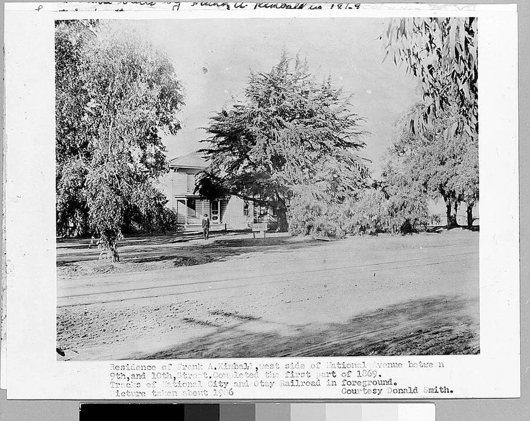 Historic Photo : Frank Kimball House, 21 West Plaza Boulevard, National City, San Diego County, CA 2 Photograph