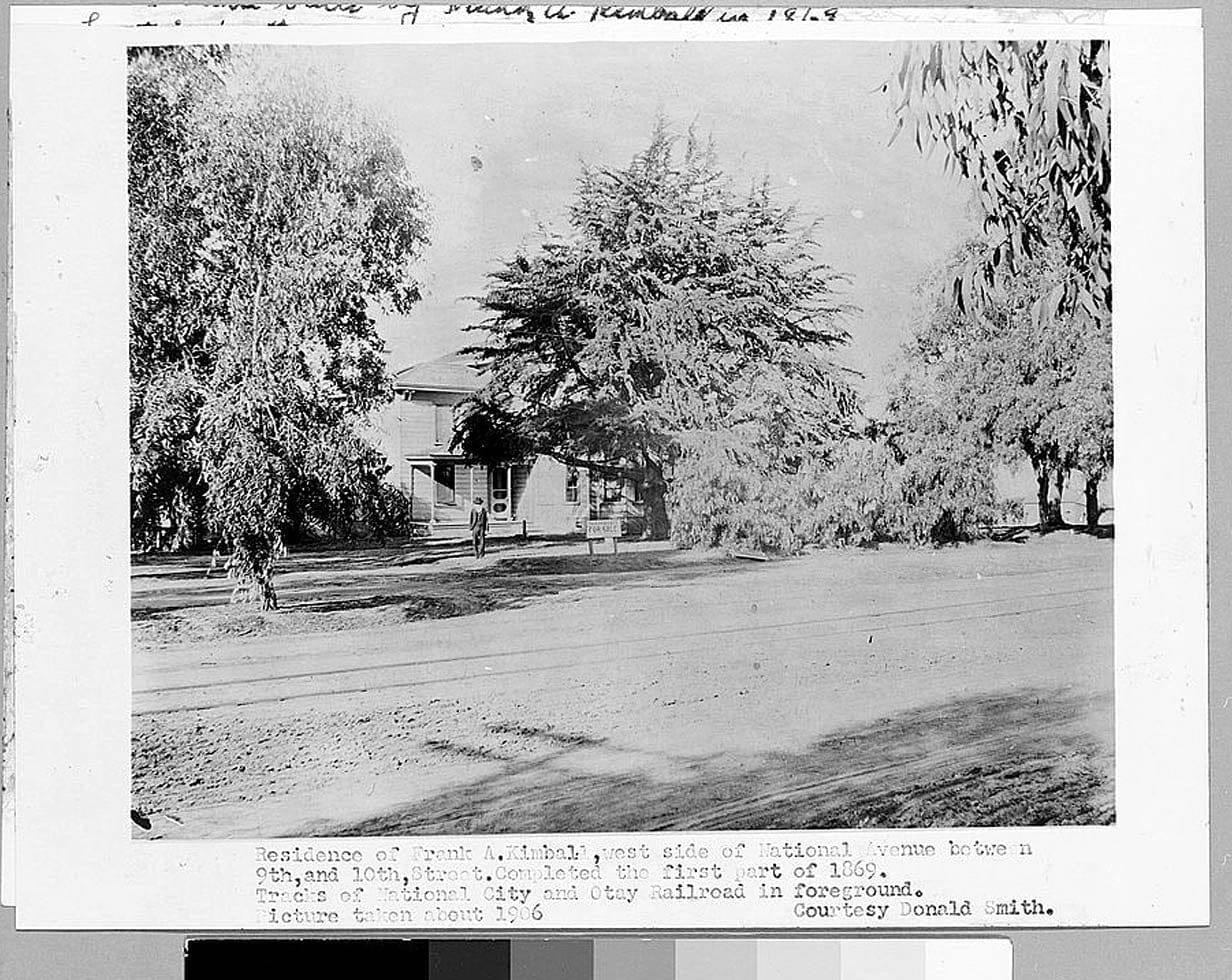 Historic Photo : Frank Kimball House, 21 West Plaza Boulevard, National City, San Diego County, CA 2 Photograph