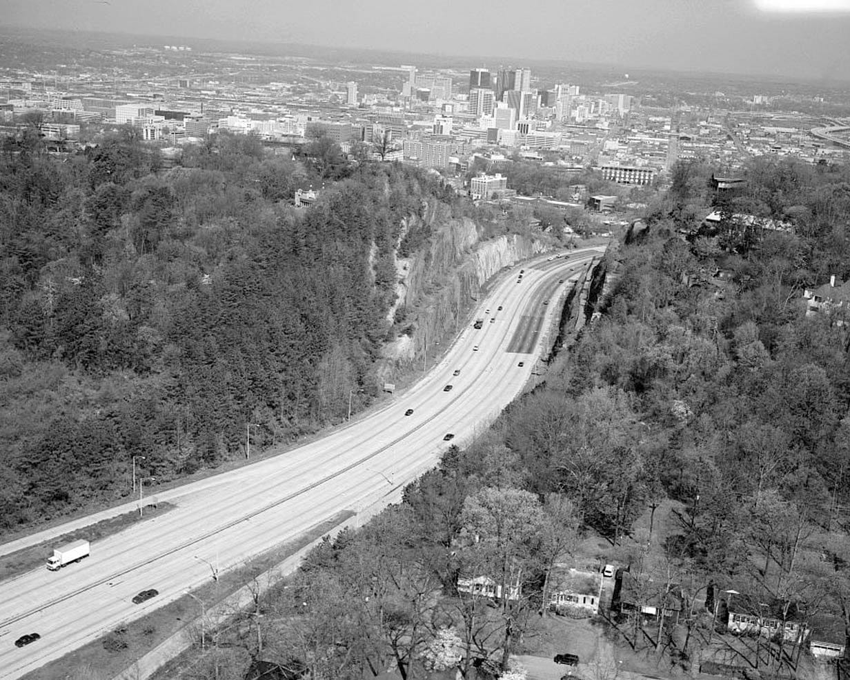 Historic Photo : Red Mountain Cut National Natural Landmark, U.S. 280 at Red Mountain, Birmingham, Jefferson County, AL 1 Photograph