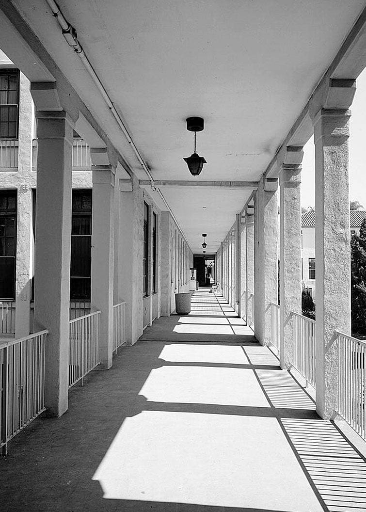 Historic Photo : U.S. Naval Hospital, Ward B, Park Boulevard, Balboa Park, San Diego, San Diego County, CA 4 Photograph