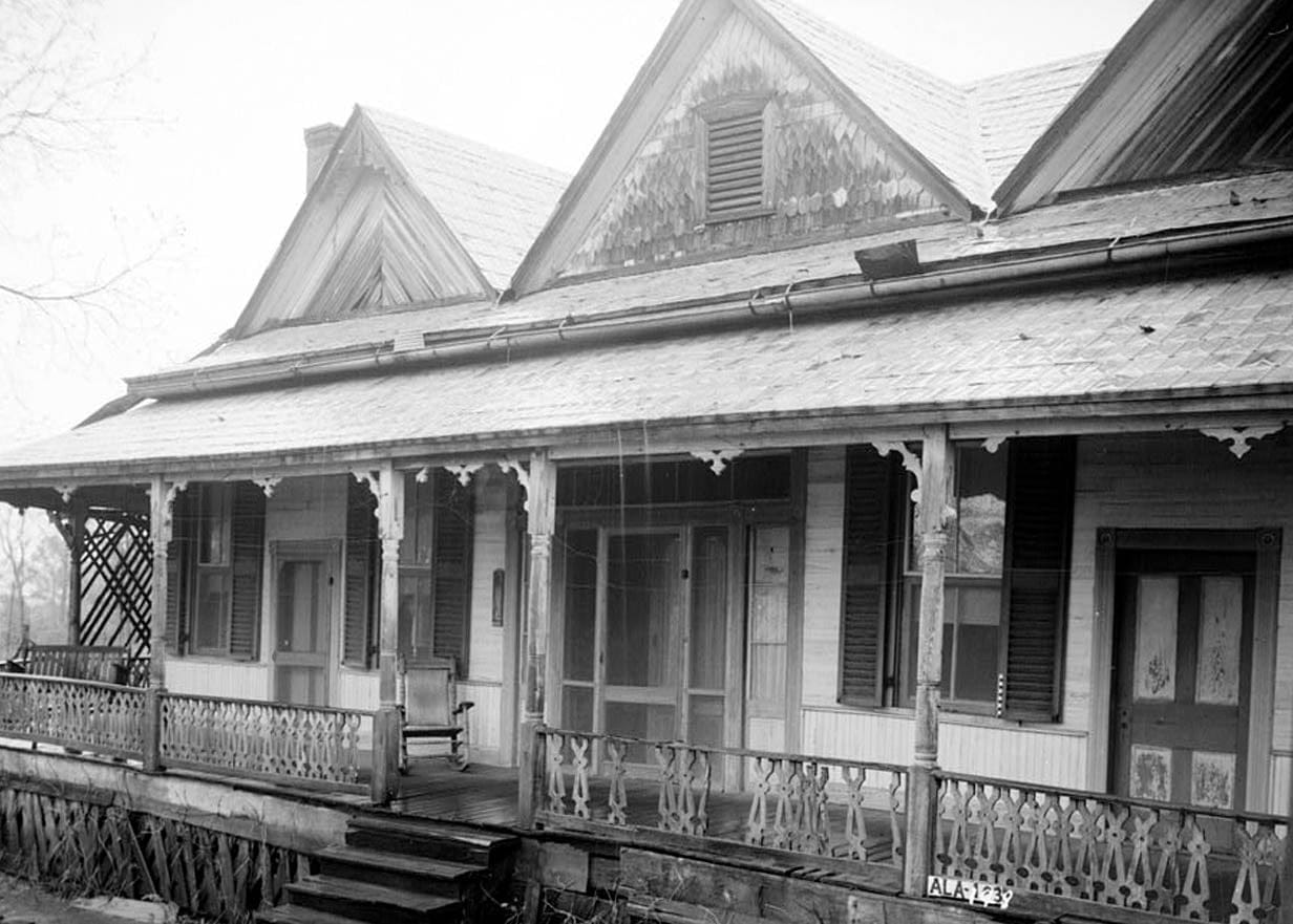 Historic Photo : Fox-Harris-Jones House, State Road 21, Oak Hill, Wilcox County, AL 1 Photograph