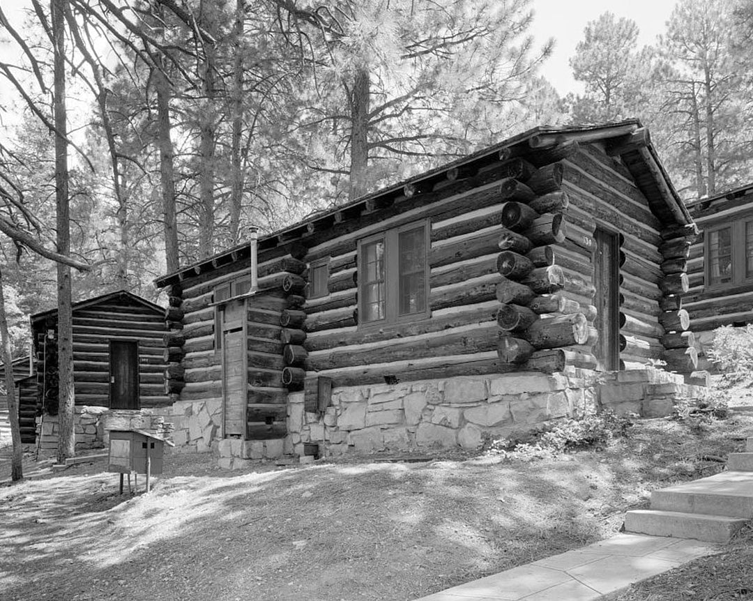 Historic Photo : Grand Canyon Lodge, Frontier Cabin, North Rim, Grand Canyon, Coconino County, AZ 1 Photograph