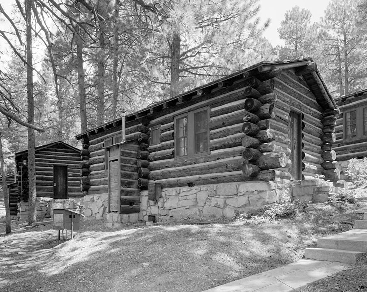 Historic Photo : Grand Canyon Lodge, Frontier Cabin, North Rim, Grand Canyon, Coconino County, AZ 1 Photograph