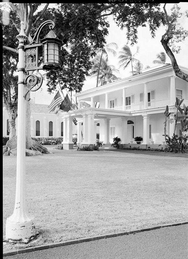 Historic Photo : Washington Place, 320 South Beretania Street, Honolulu, Honolulu County, HI 19 Photograph