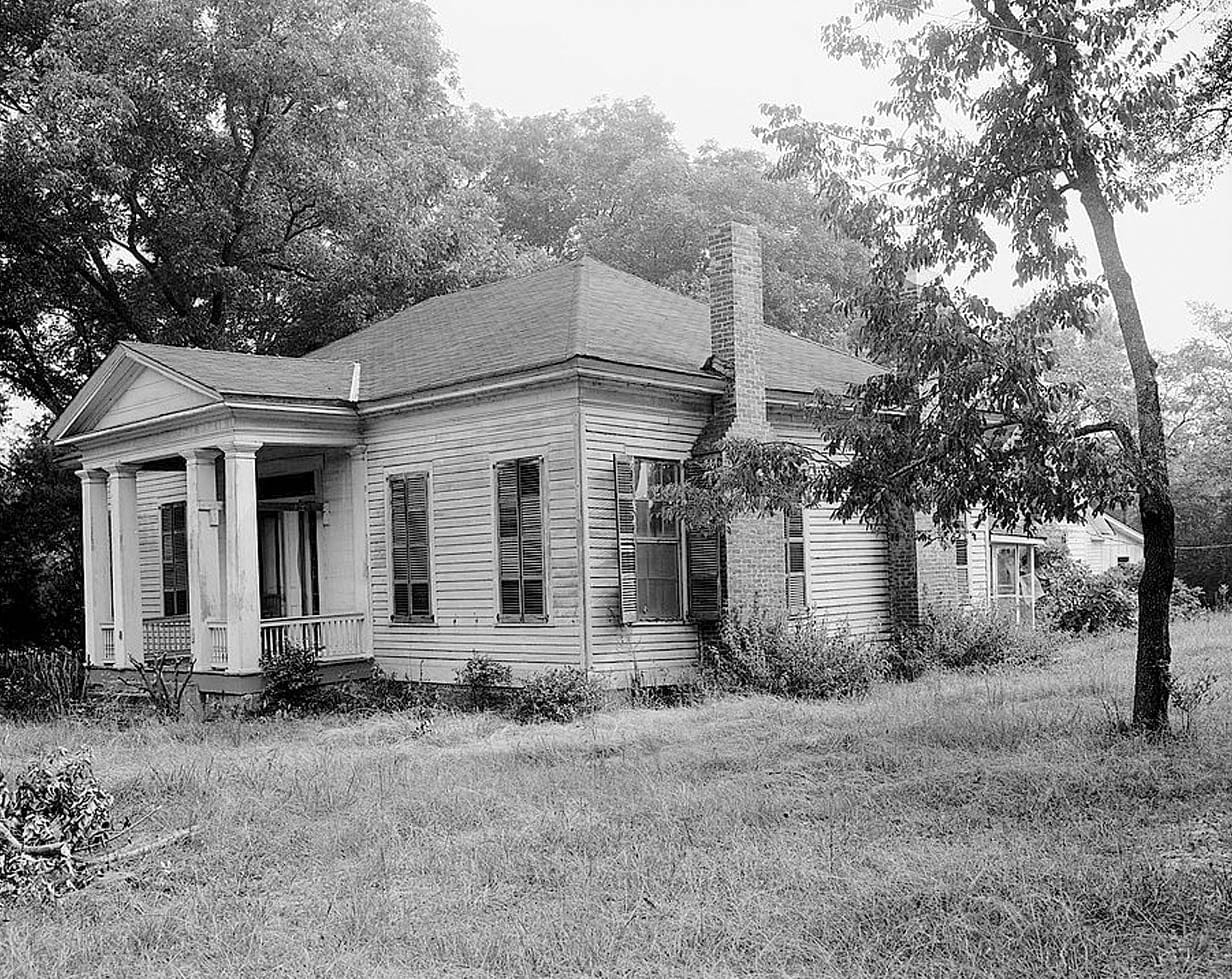 Historic Photo : Young-Nall House, County Highway 40 at Lake Berry Road, Burkville, Lowndes County, AL 2 Photograph