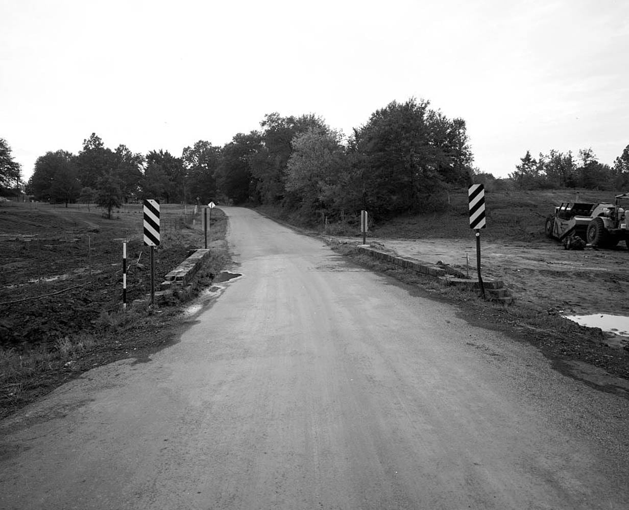 Historic Photo : Jenny Lind Bridge, Spanning Vache Grasse Creek tributary at County Road No. 8, Jenny Lind, Sebastian County, AR 1 Photograph