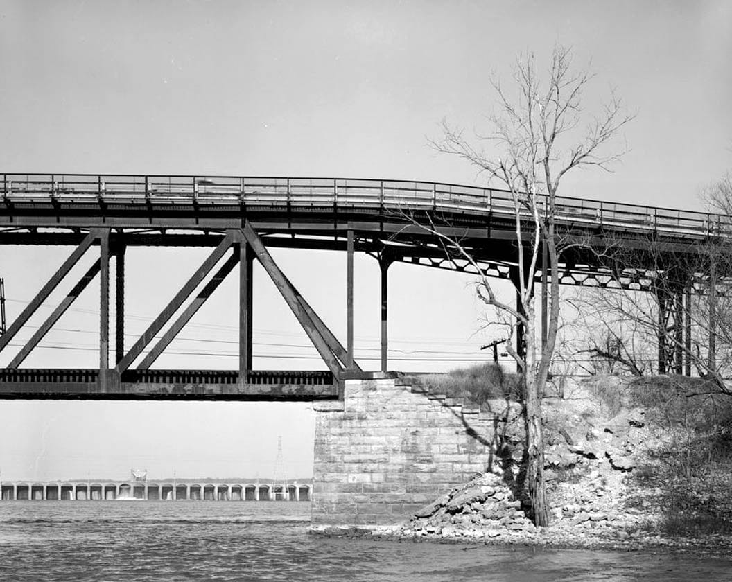 Historic Photo : Keokuk & Hamilton Bridge, Spanning Mississippi River, Keokuk, Lee County, IA 5 Photograph