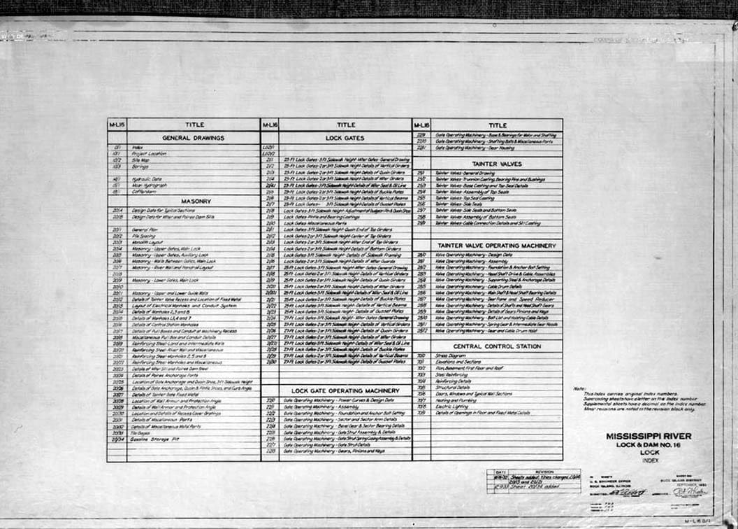 Historic Photo : Mississippi River 9-Foot Channel Project, Lock & Dam No. 16, Upper Mississippi River, Muscatine, Muscatine County, IA 10 Photograph