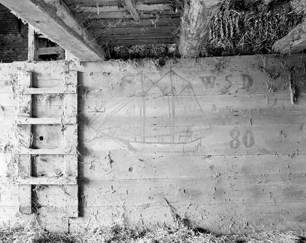 Historic Photo : Cochran Grange, Bank Barn, U.S. Route 301, West of Route 71, Middletown, New Castle County, DE 1 Photograph
