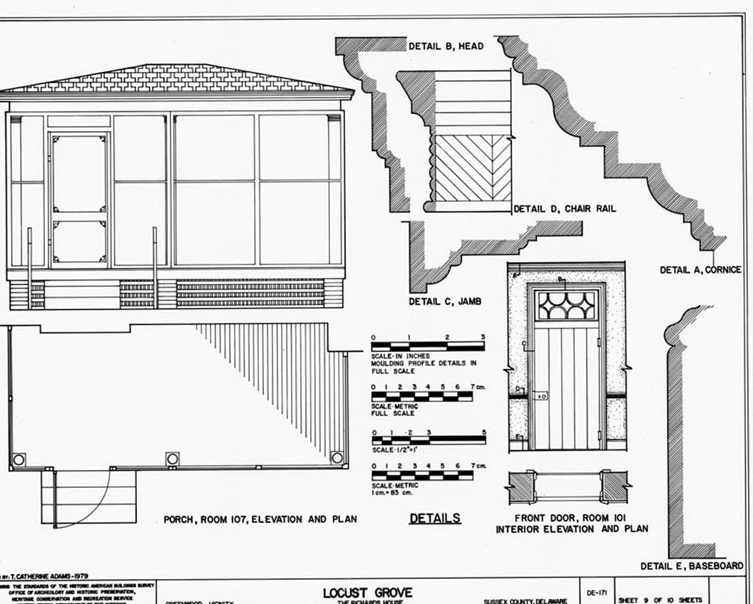 Historic Photo : Locust Grove, State Roads 34 & 32, Greenwood, Sussex County, DE 4 Photograph