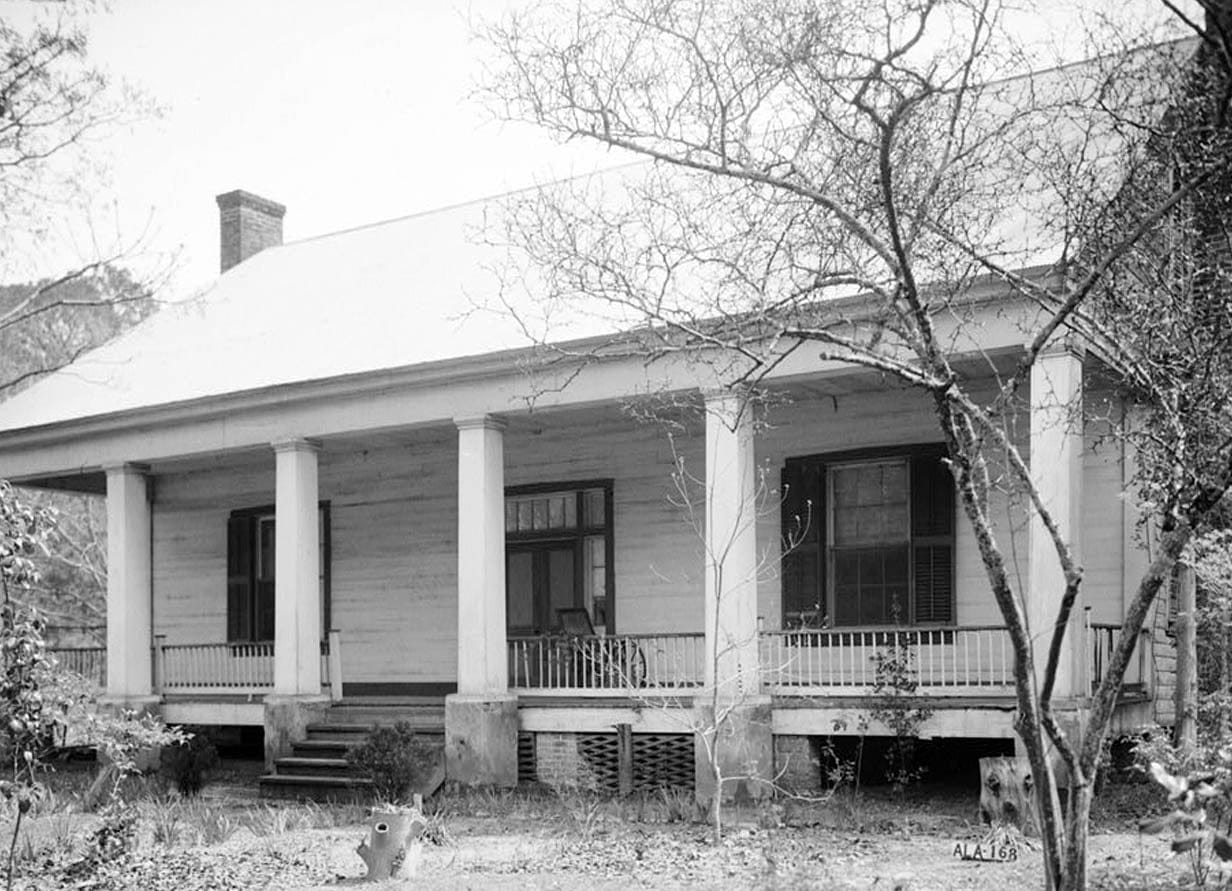 Historic Photo : Colonel John Young Kilpatrick House & Outbuildings, Bridgeport Road (County Road 37), Camden, Wilcox County, AL 2 Photograph
