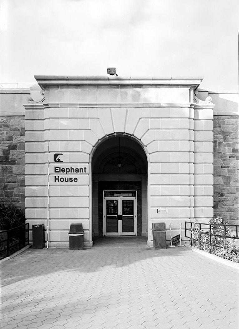 Historic Photo : National Zoological Park, Elephant House, 3001 Connecticut Avenue NW, Washington, District of Columbia, DC 9 Photograph