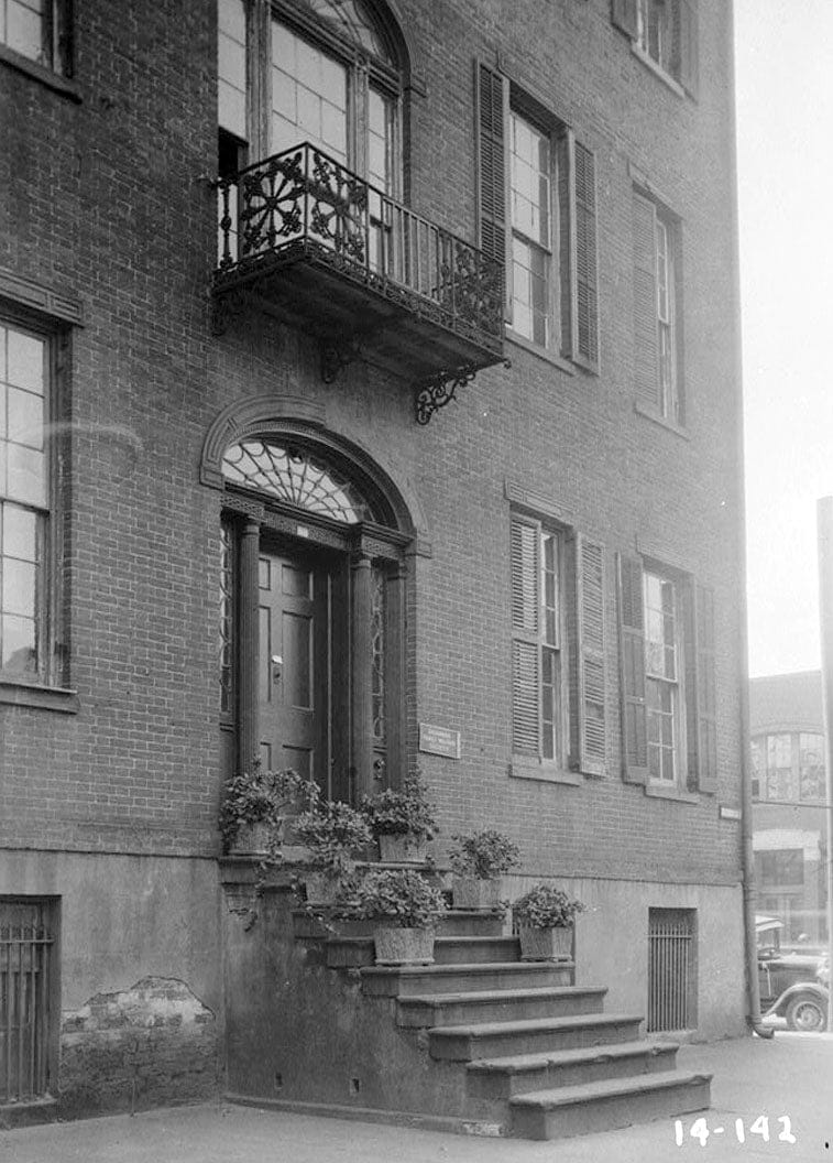 Historic Photo : Waring House, 127 Oglethorpe Street, Savannah, Chatham County, GA 2 Photograph