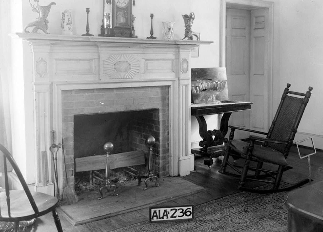 Historic Photo : Governor Samuel Pickens House, State Route 14, Sawyerville, Hale County, AL 3 Photograph