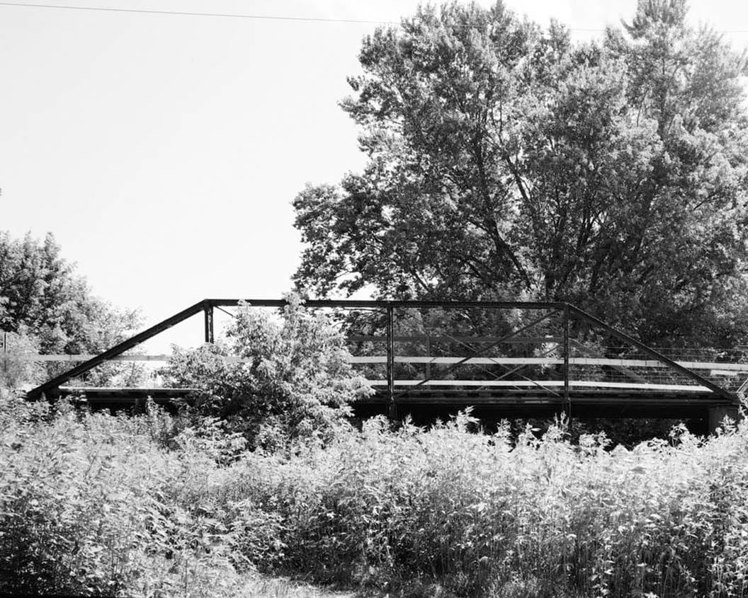 Historic Photo : Boyleston Bridge, Spanning Skunk River, Lowell, Henry County, IA 6 Photograph