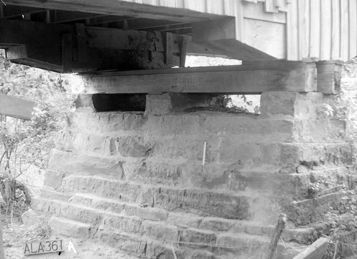 Historic Photo : Big Bear Creek Covered Bridge, Allsboro, Colbert County, AL 3 Photograph