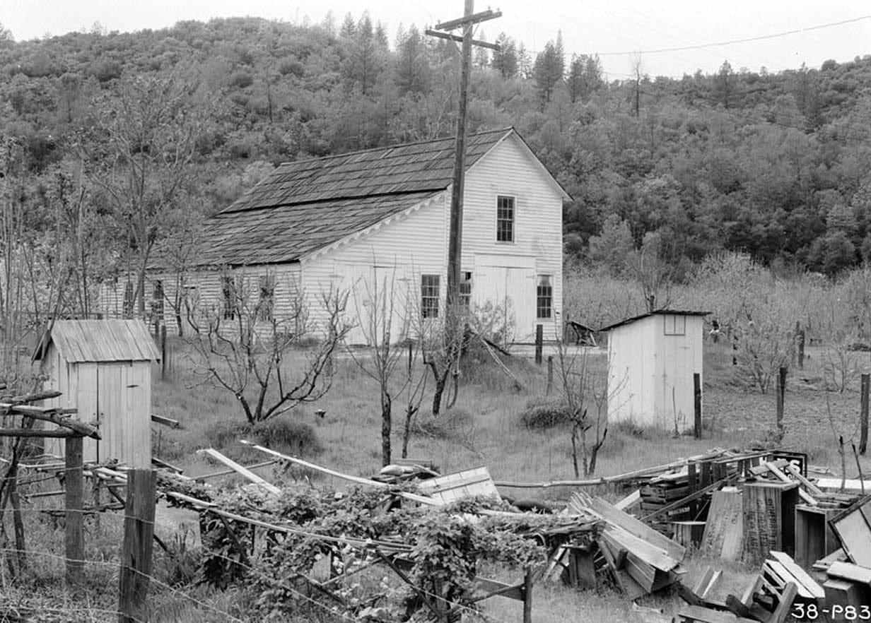 Historic Photo : Barn, Coloma, El Dorado County, CA 1 Photograph