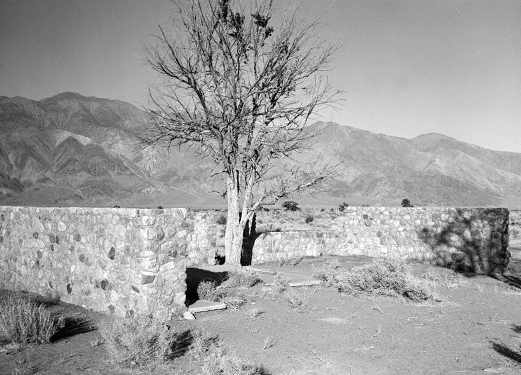 Historic Photo : Manzanar War Relocation Center, Rock House, Independence, Inyo County, CA 1 Photograph
