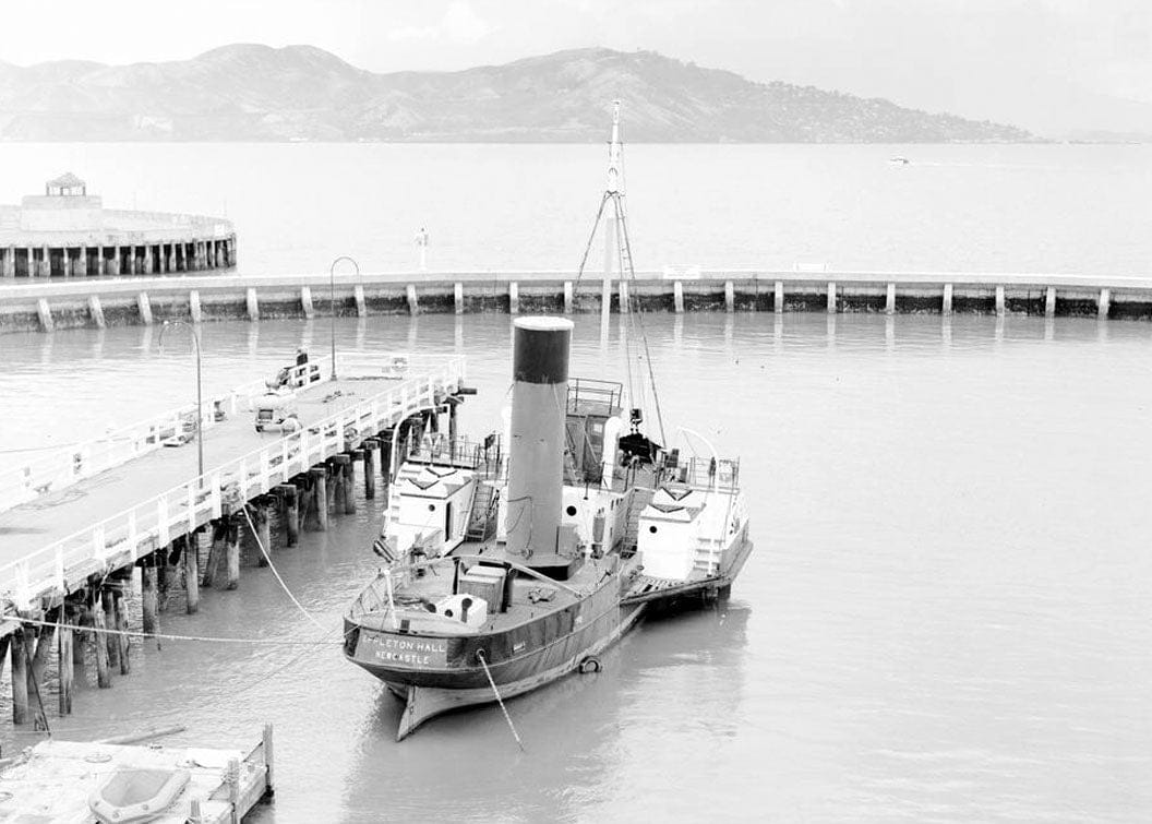 Historic Photo : Steam Tug EPPLETON HALL, Hyde Street Pier, San Francisco, San Francisco County, CA 2 Photograph