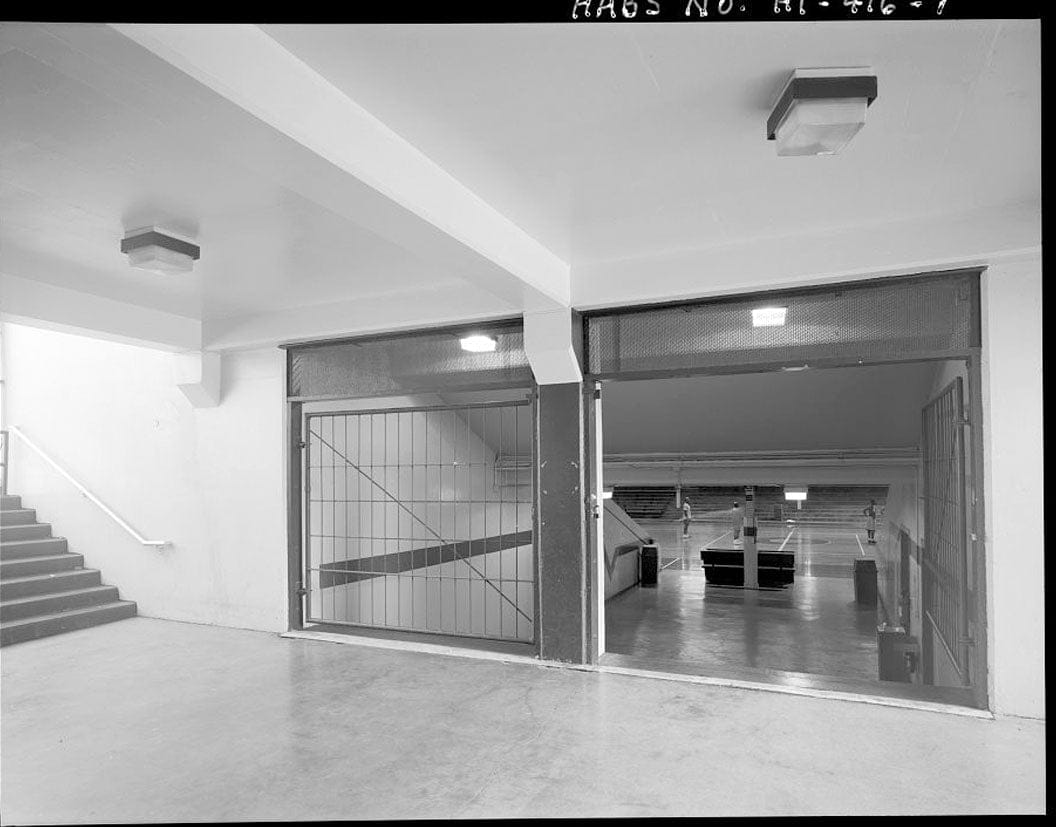 Historic Photo : U.S. Naval Base, Pearl Harbor, Bloch Recreation Center & Arena, Between Center Drive & North Road near Nimitz Gate, Pearl City, Honolulu County, HI 1 Photograph