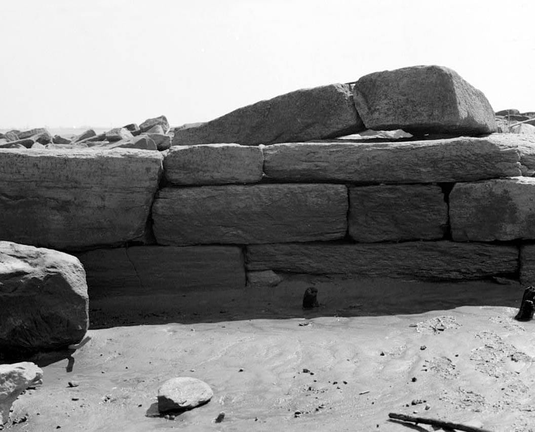 Historic Photo : Fort Delaware, Sea Wall, Pea Patch Island, Delaware City, New Castle County, DE 13 Photograph