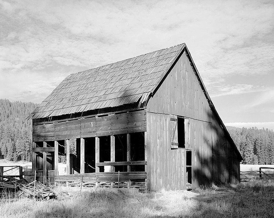 Historic Photo : George Meyer Barn No. 1, Old Coulterville Road, Foresta, Mariposa County, CA 1 Photograph