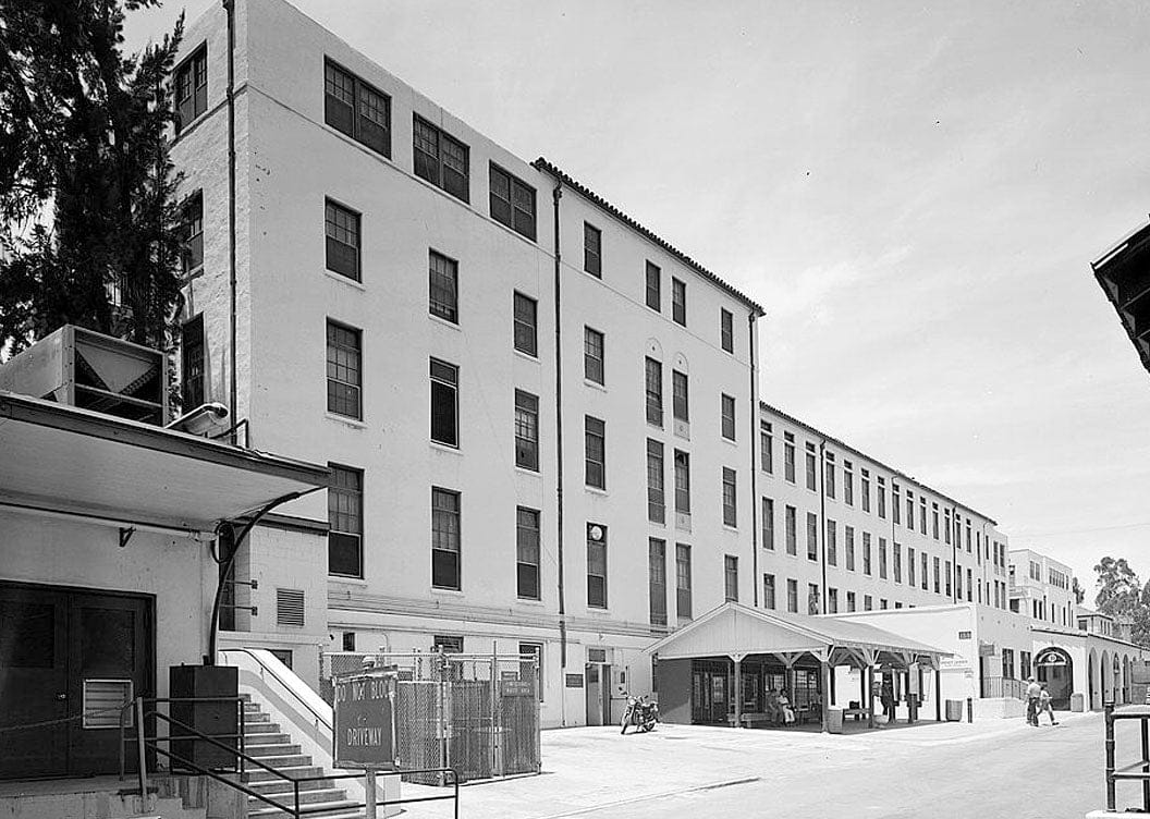 Historic Photo : U.S. Naval Hospital, Ward C, Park Boulevard, Balboa Park, San Diego, San Diego County, CA 1 Photograph