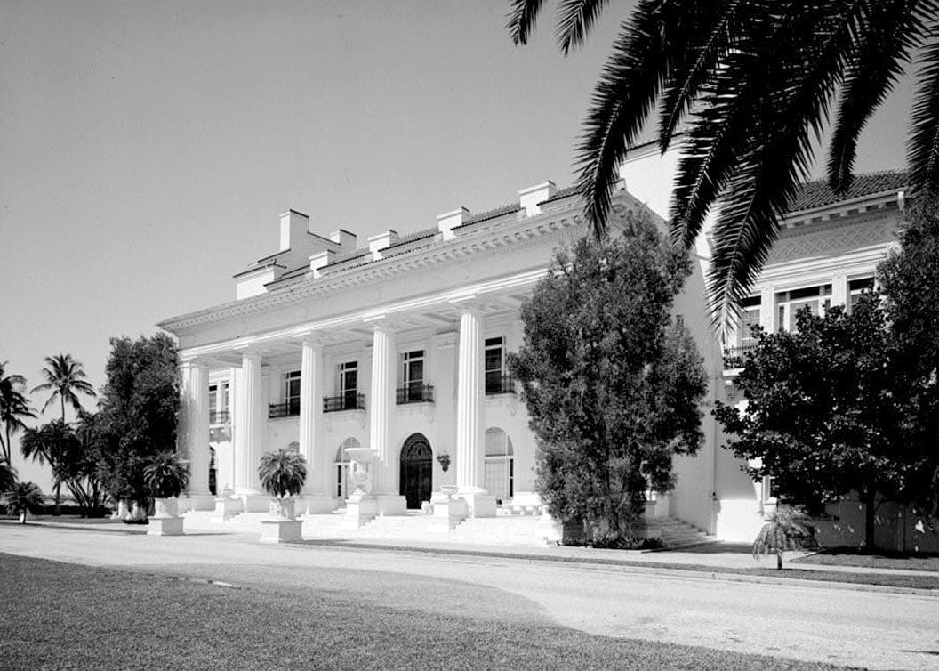 Historic Photo : Henry M. Flagler Mansion, Whitehall Way, Palm Beach, Palm Beach County, FL 1 Photograph