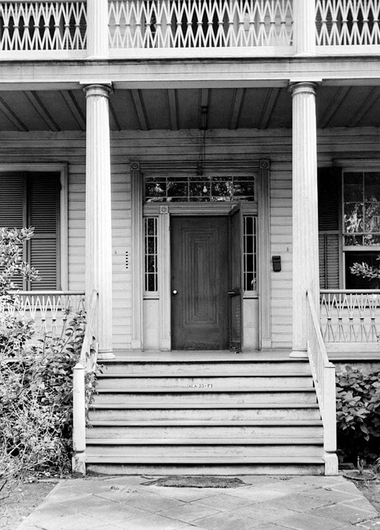 Historic Photo : Audley H. Gazzam House & Servants' Quarters, 1255 Government Street, Mobile, Mobile County, AL 14 Photograph