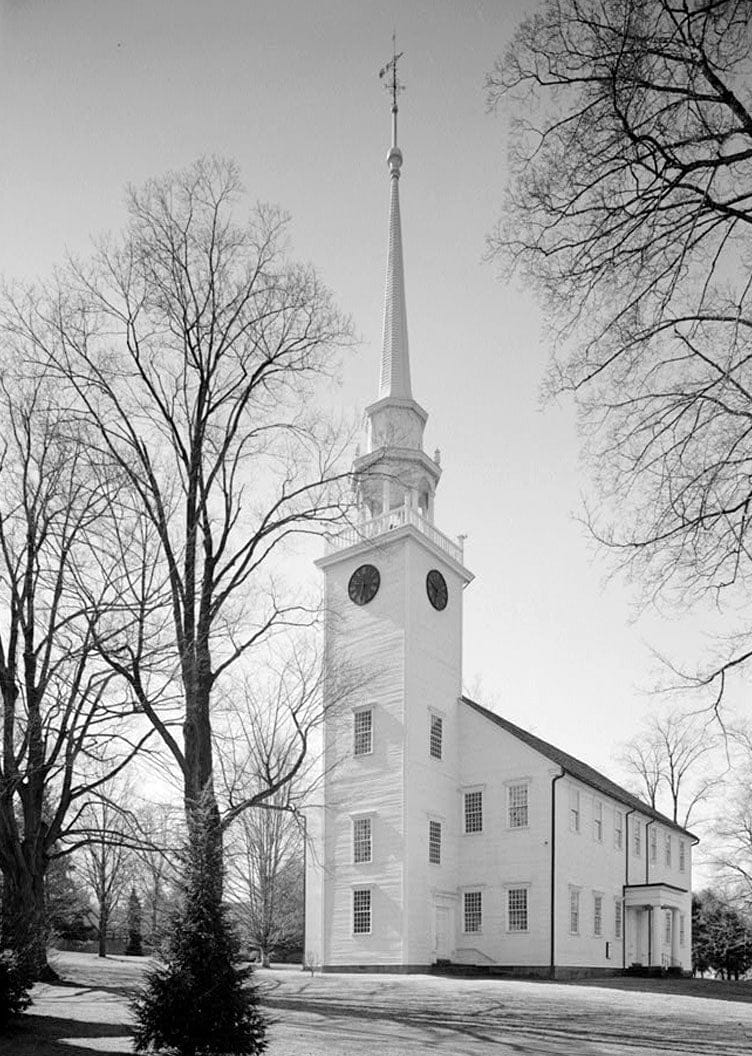 Historic Photo : First Church of Christ (Congregational), Main Street, between School & Church Streets, Farmington, Hartford County, CT 1 Photograph