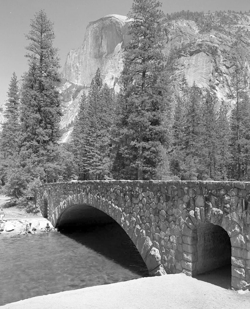 Historic Photo : Clark's Bridge, Spanning Merced River on Service road, Yosemite Village, Mariposa County, CA 4 Photograph