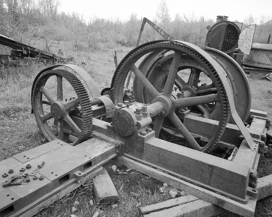 Historic Photo : Buffalo Coal Mine, Vulcan Cable Hoist, Wishbone Hill, Southeast end, near Moose Creek, Sutton, Matanuska-Susitna Borough, AK 1 Photograph