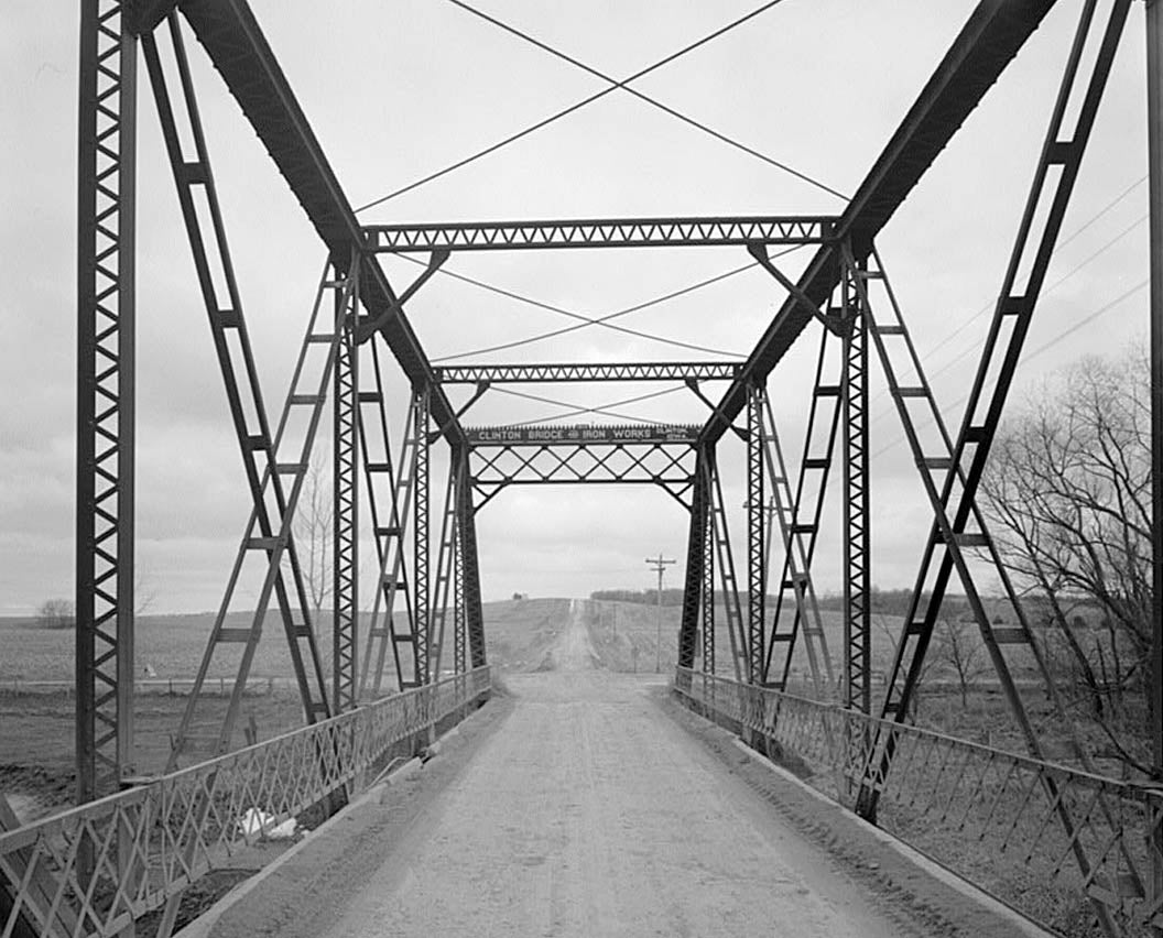 Historic Photo : Mill Rock Bridge, Spanning Big Bear Creek, Monmouth, Jackson County, IA 11 Photograph