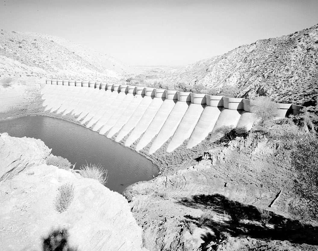 Historic Photo : Little Rock Creek Dam, Little Rock Creek, Littlerock, Los Angeles County, CA 1 Photograph