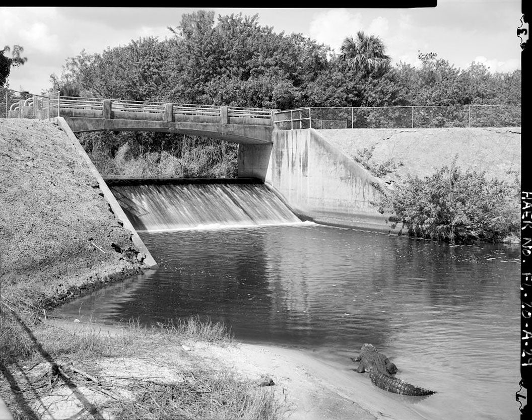 Historic Photo : St. Lucie Canal, St. Lucie Lock No. 1, St. Lucie, Cross State Canal, Okeechobee Intracoastal Waterway, Stuart, Martin County, FL 6 Photograph