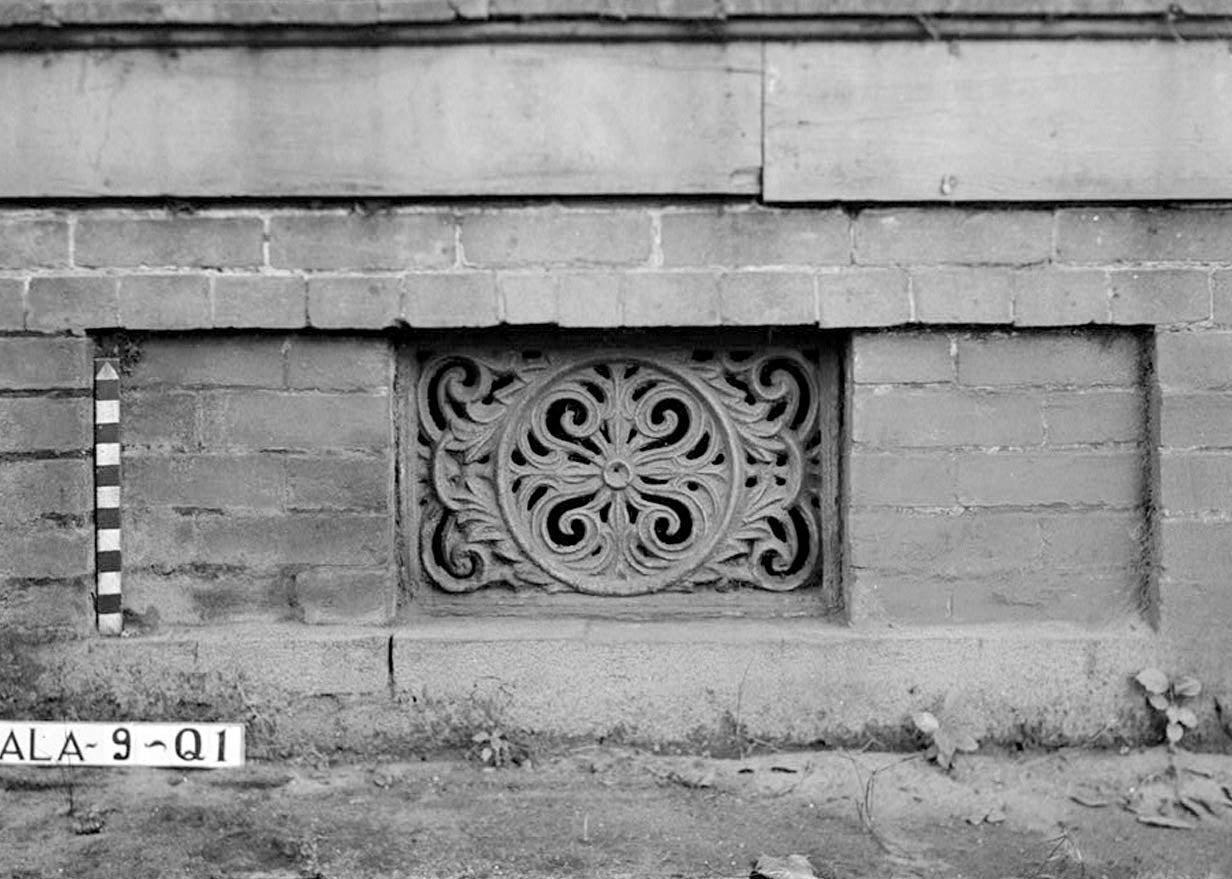 Historic Photo : Tom Riley House (Ironwork), 256 North Jackson Street, Mobile, Mobile County, AL 1 Photograph