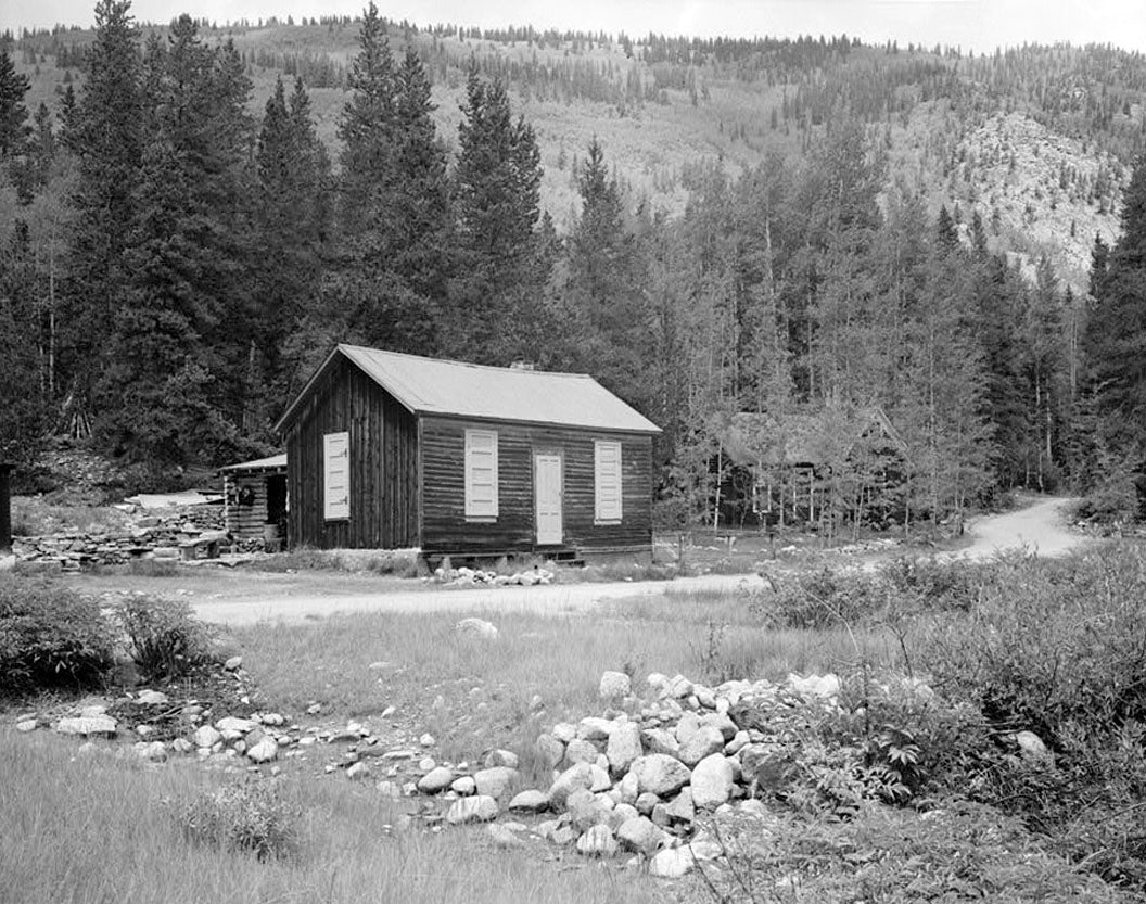 Historic Photo : Lowe House I, North side, Pitkin Street, Southwest on North Fork, Chalk Creek, Saint Elmo (historical), Chaffee County, CO 1 Photograph