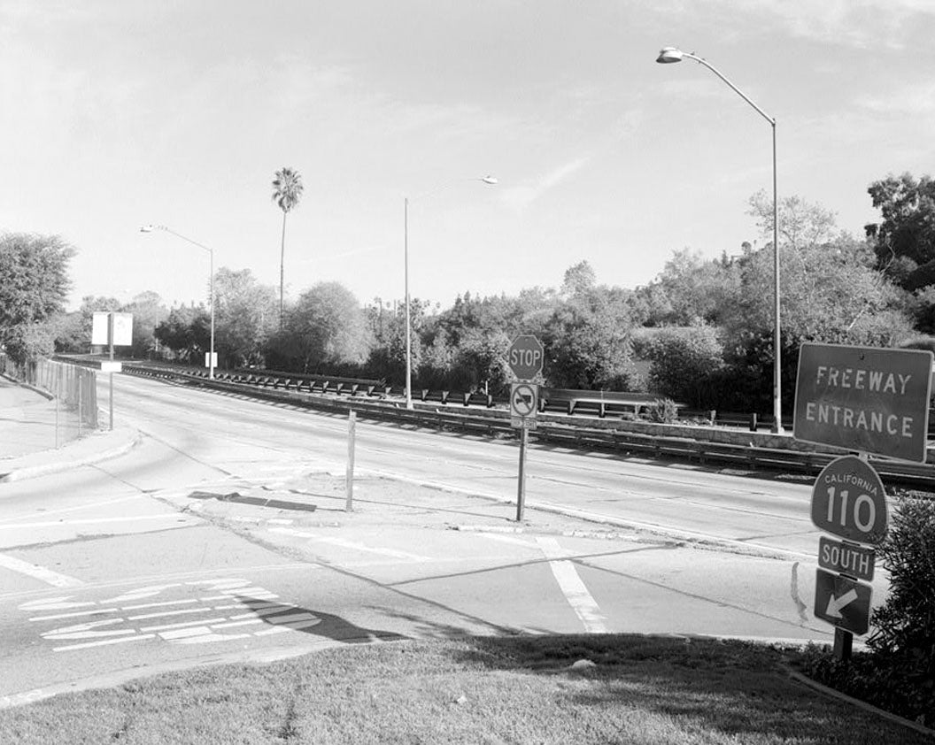 Historic Photo : Arroyo Seco Parkway, York Boulevard Bridge, Milepost 29.50, Los Angeles, Los Angeles County, CA 2 Photograph