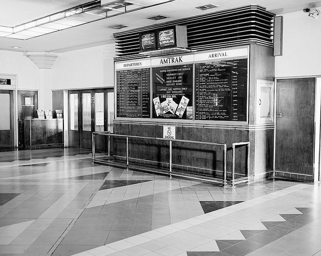 Historic Photo : Los Angeles Union Passenger Terminal, Tracks & Shed, 800 North Alameda Street, Los Angeles, Los Angeles County, CA 14 Photograph