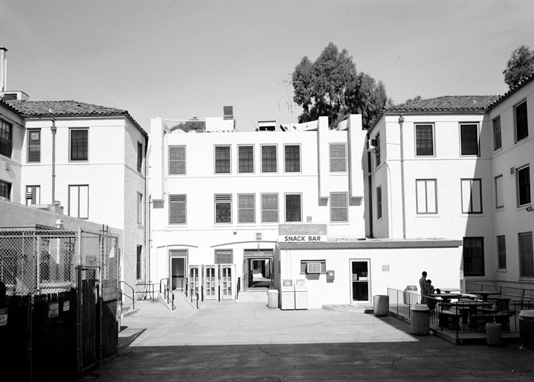 Historic Photo : U.S. Naval Hospital, North Crosswalk, Park Boulevard, Balboa Park, San Diego, San Diego County, CA 1 Photograph