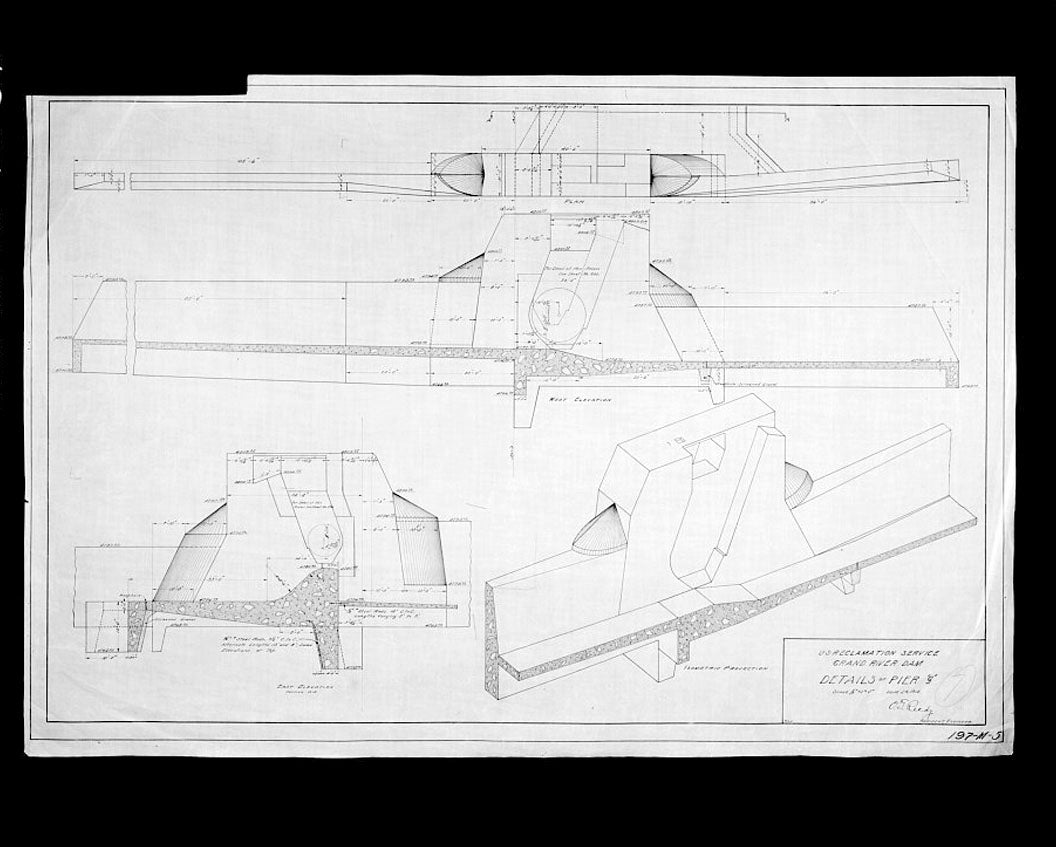 Historic Photo : Grand Valley Diversion Dam, Half a mile north of intersection of I-70 & Colorado State Route 65, Cameo, Mesa County, CO 6 Photograph