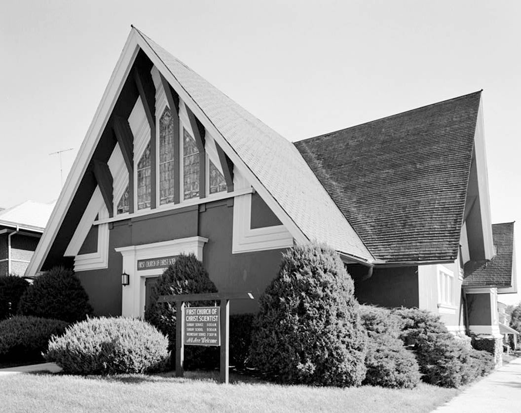 Historic Photo : First Church of Christ (Scientist), Southeast corner of West Main & North Fifth Streets, Marshalltown, Marshall County, IA 1 Photograph