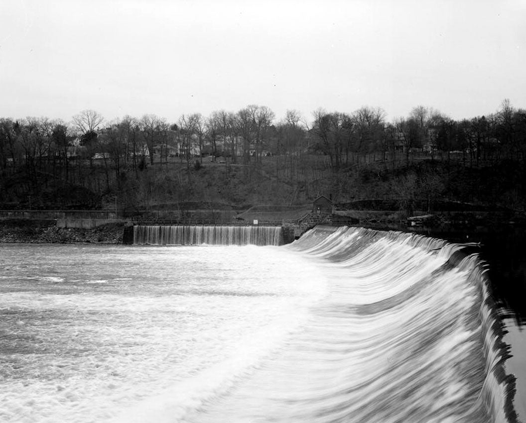 Historic Photo : Ousatonic Water Power Company, Dam & Canals, CT Routes 34 & 108, 1 mile North of Derby-Shelton Bridge, Derby, New Haven County, CT 9 Photograph